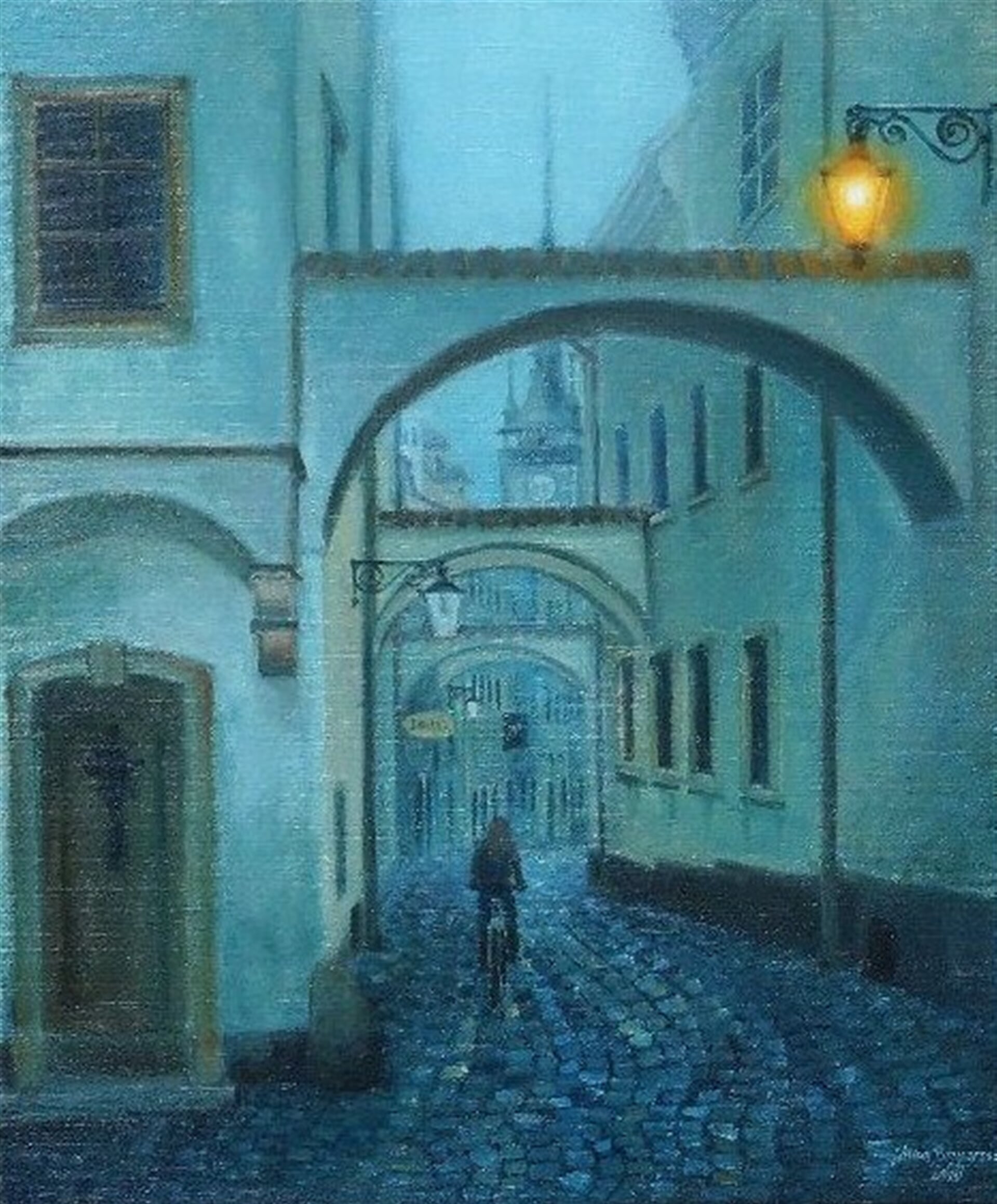 Olomouc - nokturno ve Školní uličce